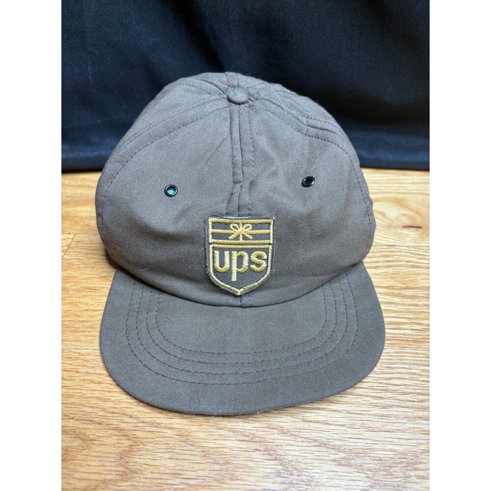 Vintage UPS Snapback Hat Employee Uniform Cap United Parcel Service 90s